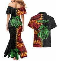 Personalised Tonga Emancipation Day Couples Matching Mermaid Dress and Hawaiian Shirt Puleanga Fakatui O Since 1970