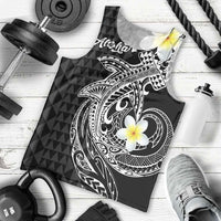Aloha Hammerhead Shark Men Tank Top Black Hawaiian Kakau Tribal Tattoo LT9 - Polynesian Pride