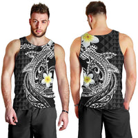 Aloha Hammerhead Shark Men Tank Top Black Hawaiian Kakau Tribal Tattoo LT9 - Polynesian Pride