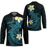 Aloha Hammerhead Shark Hockey Jersey Calypso Hawaiian Kakau Tribal Tattoo - Polynesian Pride