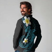 Aloha Hammerhead Shark Long Sleeve Polo Shirt Calypso Hawaiian Kakau Tribal Tattoo