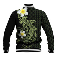 Aloha Hammerhead Shark Baseball Jacket Lime Rickey Hawaiian Kakau Tribal Tattoo LT9 - Polynesian Pride