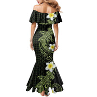Aloha Hammerhead Shark Family Matching Mermaid Dress and Hawaiian Shirt Lime Rickey Hawaiian Kakau Tribal Tattoo LT9 - Polynesian Pride