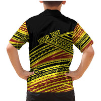Personalised Tonga Ha apai High School Family Matching Mermaid Dress and Hawaiian Shirt Ngatu Fonulei Pattern LT9 - Polynesian Pride