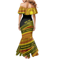 Personalised Tonga Ha apai High School Family Matching Mermaid Dress and Hawaiian Shirt Ngatu Fonulei Pattern LT9 - Polynesian Pride