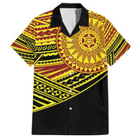 Personalised Tonga Ha apai High School Family Matching Off Shoulder Maxi Dress and Hawaiian Shirt Ngatu Fonulei Pattern