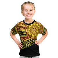 Personalised Tonga Ha apai High School Kid T Shirt Ngatu Fonulei Pattern
