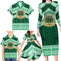 Personalised Tonga Saineha High School Family Matching Long Sleeve Bodycon Dress and Hawaiian Shirt Polynesian Ngatu Tribal LT9 - Polynesian Pride