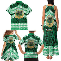 Personalised Tonga Saineha High School Family Matching Tank Maxi Dress and Hawaiian Shirt Polynesian Ngatu Tribal LT9 - Polynesian Pride