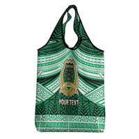 Personalised Tonga Saineha High School Grocery Bag Polynesian Ngatu Tribal