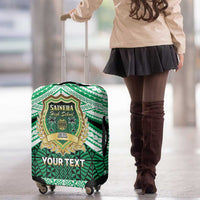 Personalised Tonga Saineha High School Luggage Cover Polynesian Ngatu Tribal