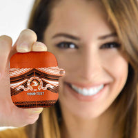 Personalised Tonga Tailulu College AirPods Case Polynesian Ngatu Tribal - Polynesian Pride