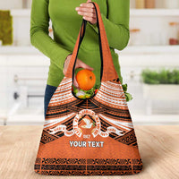 Personalised Tonga Tailulu College Grocery Bag Polynesian Ngatu Tribal