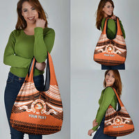 Personalised Tonga Tailulu College Grocery Bag Polynesian Ngatu Tribal