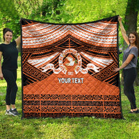 Personalised Tonga Tailulu College Quilt Polynesian Ngatu Tribal