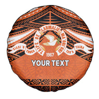 Personalised Tonga Tailulu College Spare Tire Cover Polynesian Ngatu Tribal LT9 - Polynesian Pride