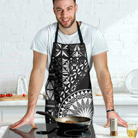 Black Tongan Ngatu Fonulei Pattern Apron LT9 - Polynesian Pride