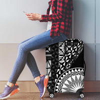 Black Tongan Ngatu Fonulei Pattern Luggage Cover