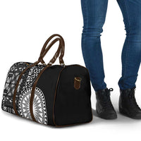 Black Tongan Ngatu Fonulei Pattern Travel Bag LT9 - Polynesian Pride