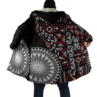 Red Tongan Ngatu Fonulei Pattern Cloak LT9 - Polynesian Pride