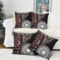 Red Tongan Ngatu Fonulei Pattern Pillow Cover LT9 - Polynesian Pride