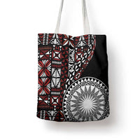 Red Tongan Ngatu Fonulei Pattern Tote Bag LT9 - Polynesian Pride