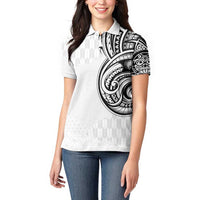 Hawaii and Japanese Culture Personalised Women Polo Shirt With Polynesian Tribal Tattoo Style LT9 - Polynesian Pride