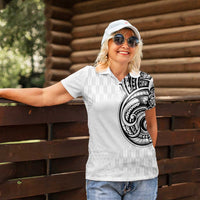 Hawaii and Japanese Culture Personalised Women Polo Shirt With Polynesian Tribal Tattoo Style LT9 - Polynesian Pride