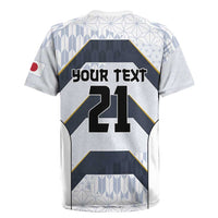 Japan Pacific Rugby 2022-23 Custom Rugby Jersey Black Sakura Japanese Wave Pattern