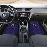 Japan Pacific Rugby 2022-23 Custom Car Mats Blue Sakura Japanese Wave Pattern