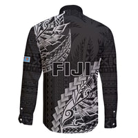 Fiji Rugby Family Matching Summer Maxi Dress and Hawaiian Shirt Kaiviti Fijian Tribal World Cup Black LT9 - Polynesian Pride