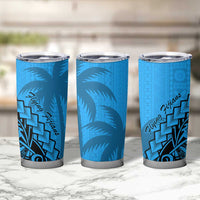 Blue Fiji Rugby Tumbler Cup Kaiviti Fijian Tribal World Cup LT9 - Polynesian Pride