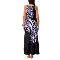 Plumeria Tribal Tattoo Family Matching Tank Maxi Dress and Hawaiian Shirt Purple Polynesian Pattern LT9 - Polynesian Pride