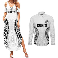 World Rugby Cook Islands Couples Matching Summer Maxi Dress and Long Sleeve Button Shirt Kukis Make History - Polynesian Pride