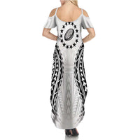 World Rugby Cook Islands Family Matching Summer Maxi Dress and Hawaiian Shirt Kukis Make History - Polynesian Pride