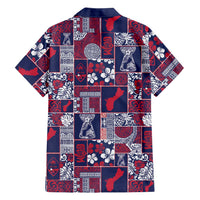 Guam Felis Pasgua Family Matching Mermaid Dress and Hawaiian Shirt Pacific Patchwork Xmas Vibes - Polynesian Pride