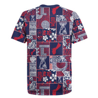 Guam Felis Pasgua Rugby Jersey Pacific Patchwork Xmas Vibes - Polynesian Pride