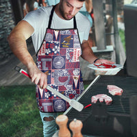 Manuia le Kerisimasi American Samoa Apron Pacific Patchwork Xmas Vibes - Polynesian Pride