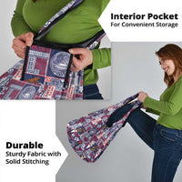 Manuia le Kerisimasi American Samoa Grocery Bag Pacific Patchwork Xmas Vibes - Polynesian Pride