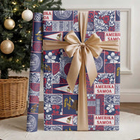 Manuia le Kerisimasi American Samoa Wrapping Paper Pacific Patchwork Xmas Vibes LT9 - Polynesian Pride
