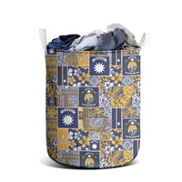 Ekamawir omo Nauru Laundry Basket Pacific Patchwork Xmas Vibes - Polynesian Pride