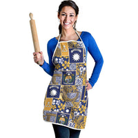 Ekamawir omo Nauru Apron Pacific Patchwork Xmas Vibes - Polynesian Pride