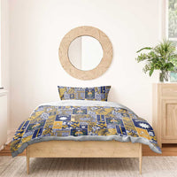 Ekamawir omo Nauru Bedding Set Pacific Patchwork Xmas Vibes - Polynesian Pride