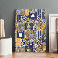 Ekamawir omo Nauru Canvas Wall Art Pacific Patchwork Xmas Vibes - Polynesian Pride