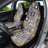 Ekamawir omo Nauru Car Seat Cover Pacific Patchwork Xmas Vibes - Polynesian Pride