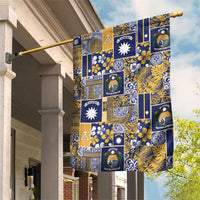 Ekamawir omo Nauru Garden Flag Pacific Patchwork Xmas Vibes - Polynesian Pride