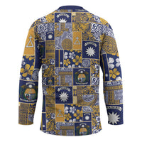 Ekamawir omo Nauru Hockey Jersey Pacific Patchwork Xmas Vibes - Polynesian Pride