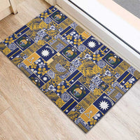 Ekamawir omo Nauru Rubber Doormat Pacific Patchwork Xmas Vibes - Polynesian Pride