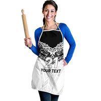New Zealand Koru Fern Custom Apron Simple Taniko Motif LT9 - Polynesian Pride