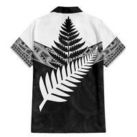 New Zealand Silver Fern Family Matching Mermaid Dress and Hawaiian Shirt Maori Koru Mixed Taniko Pattern LT9 - Polynesian Pride